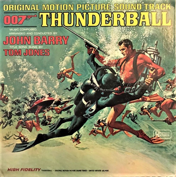 John Barry, Thunderball (Original Motion Picture Soundtrack), (LP, Album, Mono,