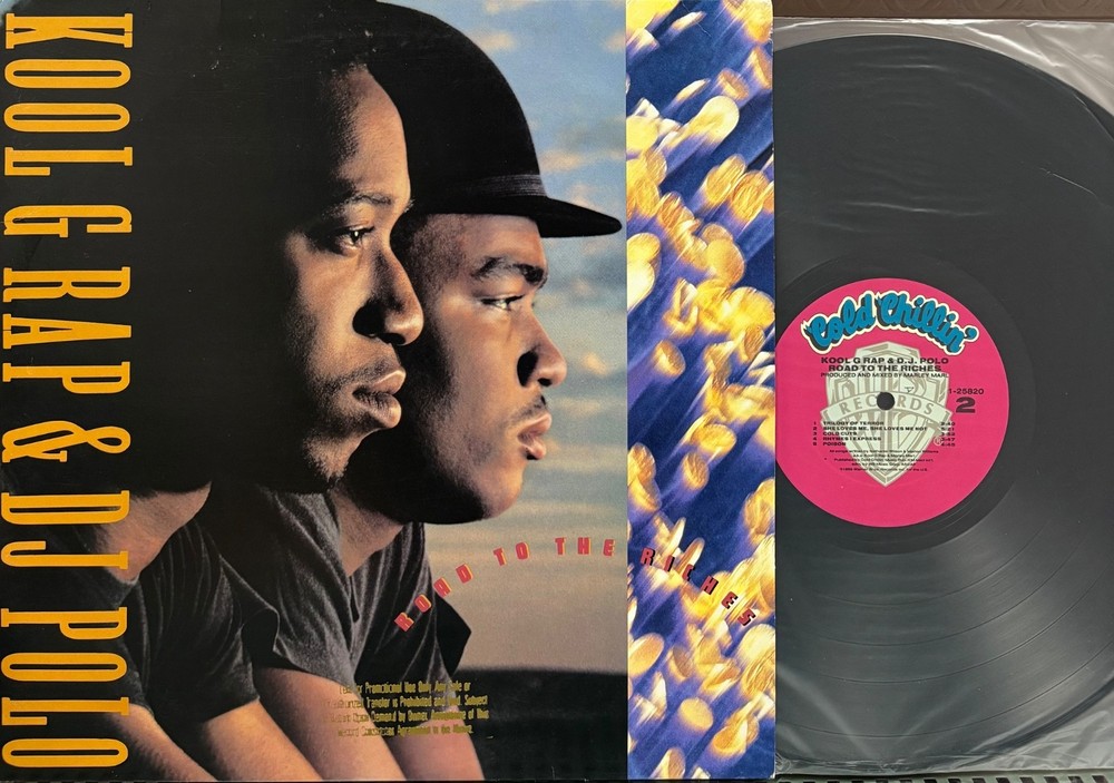LP – Kool G Rap & DJ Polo, Road to the Riches, Cold Chillin’ Records 1-25820
