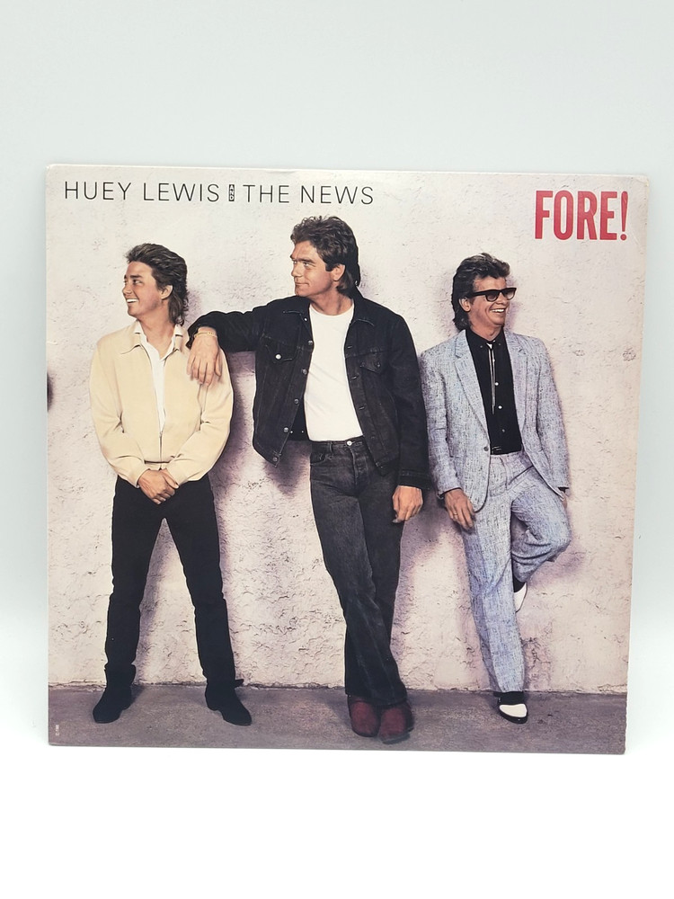Huey Lewis & The News Fore! 12″ Vinyl Album 1986 Chrysalis Records OV-41534