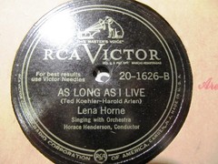 LENA HORNE I ain’t got nothin but the BLUES/ As Long as I Live Horace Henderson