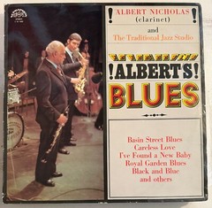 ALBERT NICHOLAS AND THE TRADITIONAL JAZZ STUDIO – ALBERT’S BLUES – VINYL LP -#A1
