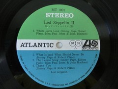 Led Zeppelin II MT-1091 Japan 1st Press Atlantic LP VG+ Tested No Obi