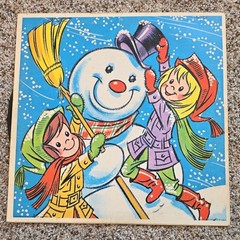 Tinkerbell Stereo Frosty the Snowman 12″ Vinyl LP 33 RPM Caroleer SX 1728