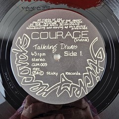 VINYL – RARE 1ST Press – Talking Drums – Courage – Vintage 1982 Record Album