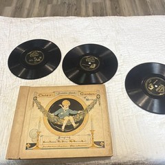 Victor Chimney Corner Bubble Book 78 RPM Shellac Box Set Illustrated Book