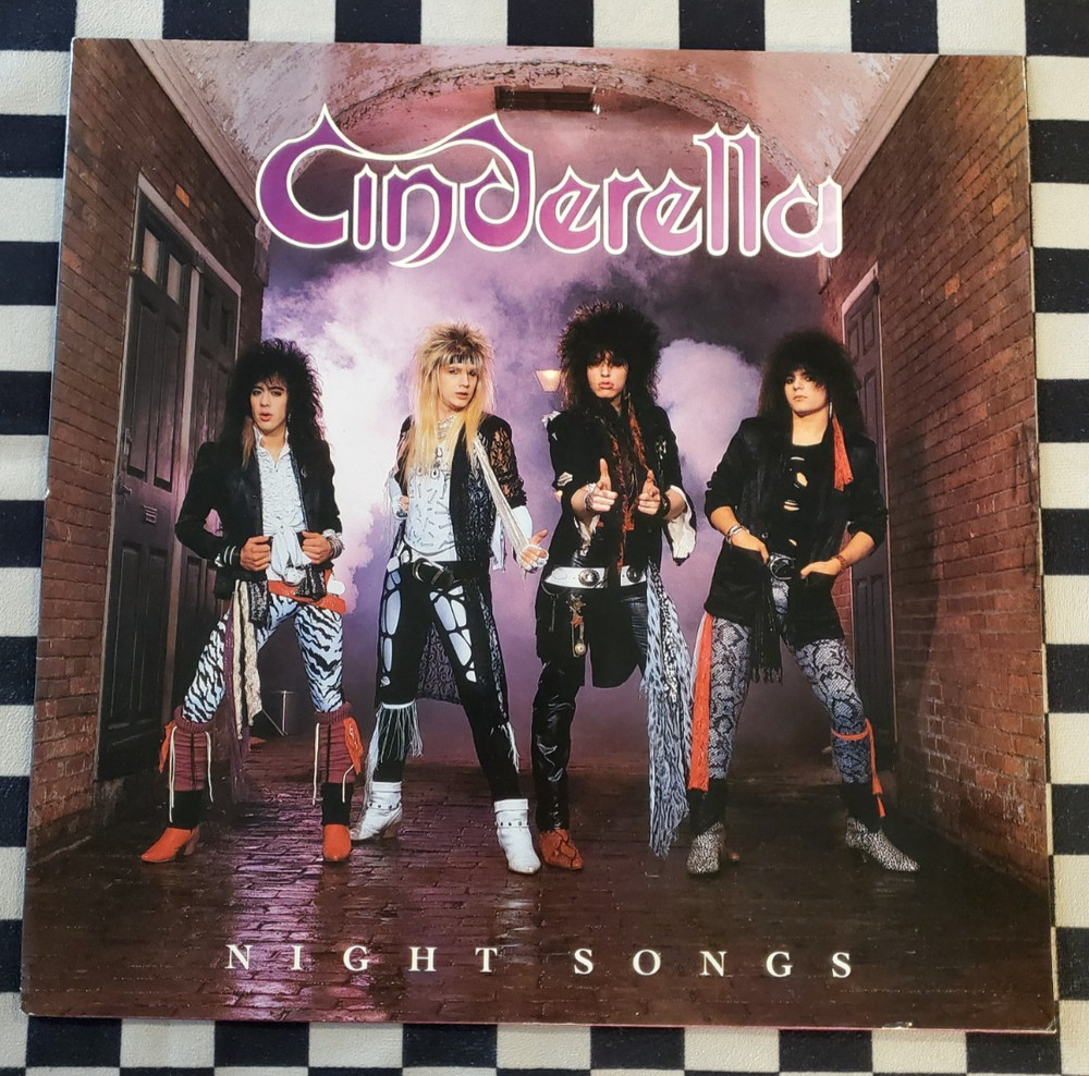 Night Songs LP by Cinderella vinyl 1986 VG+ 422-830076-1M-1 Mercury Records