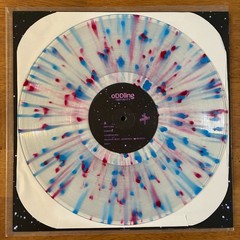Infinity vinyl record by oDDling (2021, Stratford Ct.), clear w/ blue & red