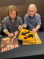 Signed Head East Flat As A Pancake Vinyl LP Hard/Classic Rock & Guitar Pick