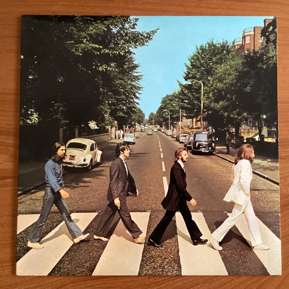 The Beatles Abbey Road 1980s rainbow label LP near-mint album Lennon McCartney