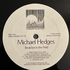 Michael Hedges Breakfast In The Field Quiex Vinyl LP 1981 Windham Hill Records