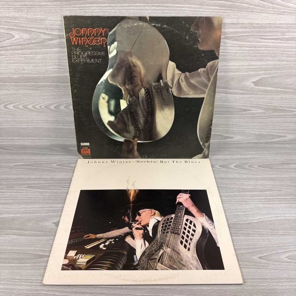 JOHNNY WINTER – Nothin But The Blues/The Progressive Blues Experiment – Lot Of 2
