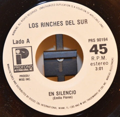LOS RINCHES DEL SUR En Silencio/La Tumba Sera El Final 45 PROFONO Latin