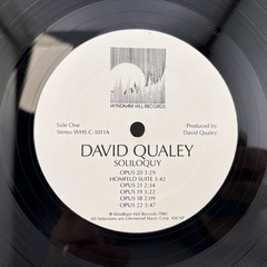 1980 David Qualey Soliloquy Contemporary Jazz Windham Hill Records Vinyl LP