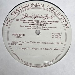 Johann Sebastian Bach 33 RPM Box Set Smithsonian Collection 9 LP Records