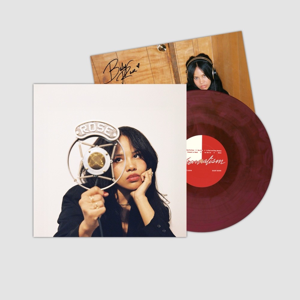 SIGNED Baby Rose – YEARNALISM Brown Pink Splash Vertigo Vinyl LP /300 PRESALE✅