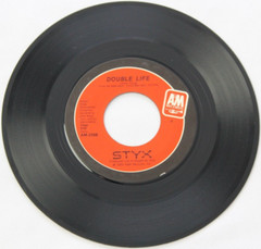 STYX HIGH TIME / DOUBLE LIFE 45RPM 7″ RECORD, 1983 A&M (AM-2568)