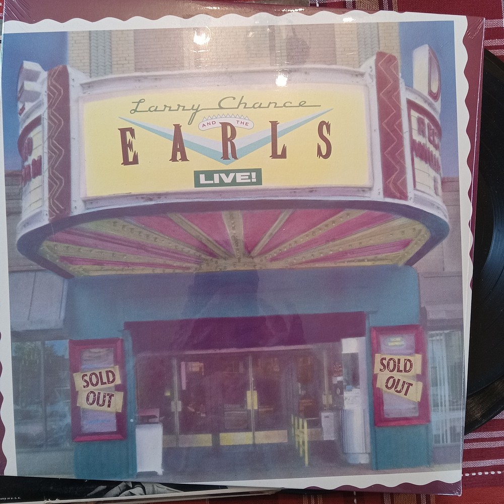 33 1/3 RPM LP Record LARRY CHANCE and the EARLS LIVE Still sealed unplayed