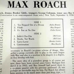 Max Roach Deeds Not Words Vinyl LP MONO Craft Recordings Jazz RSD 2024 NEW
