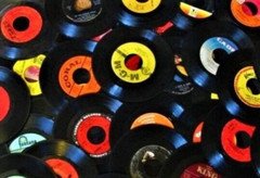 Craft Lot 15 Vinyl 7″ 45rpm Records CRAFTER Party Display 45s Used JukeBox Discs