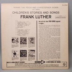 *LOW GRADE* Winnie The Pooh & Christopher Robin by Frank Luther (LP) VG/F