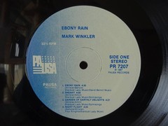 Used AOR US Edition LP / Mark Winkler Ebony Rain / David Benoit [Inserts / Sh