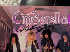 Cinderella Night Songs 1986 Gold Stamp PROMO LP Signed 2X 🔥 VVHTF SUPER RARE🔥