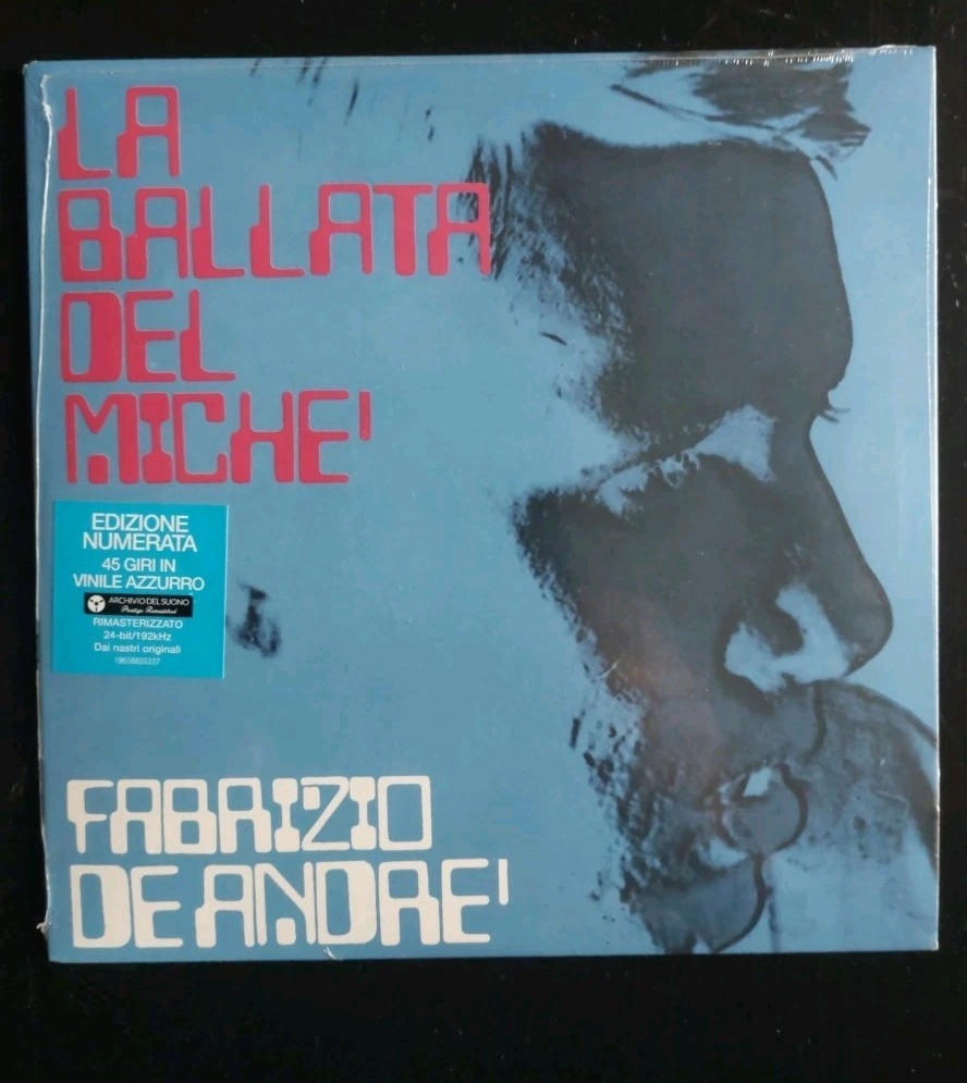 FABRIZIO DE ANDRE LA BALLATA DEL MICHE’ 45 GIRI AZZURRO N°236 EDIZIONE LIMITATA