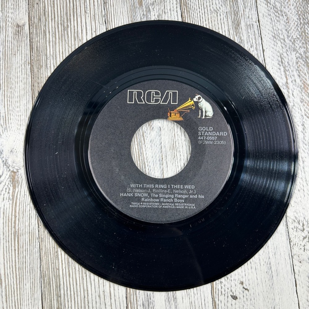 Hank Snow – I’m Moving On 7″ Single Record RCA Gold Standard Country 45 RPM