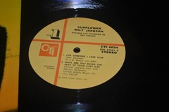 MILT JACKSON SUNFLOWER LP CTI 1973 W HERBIE HANCOCK JAZZ ABOUT EXCELLENT