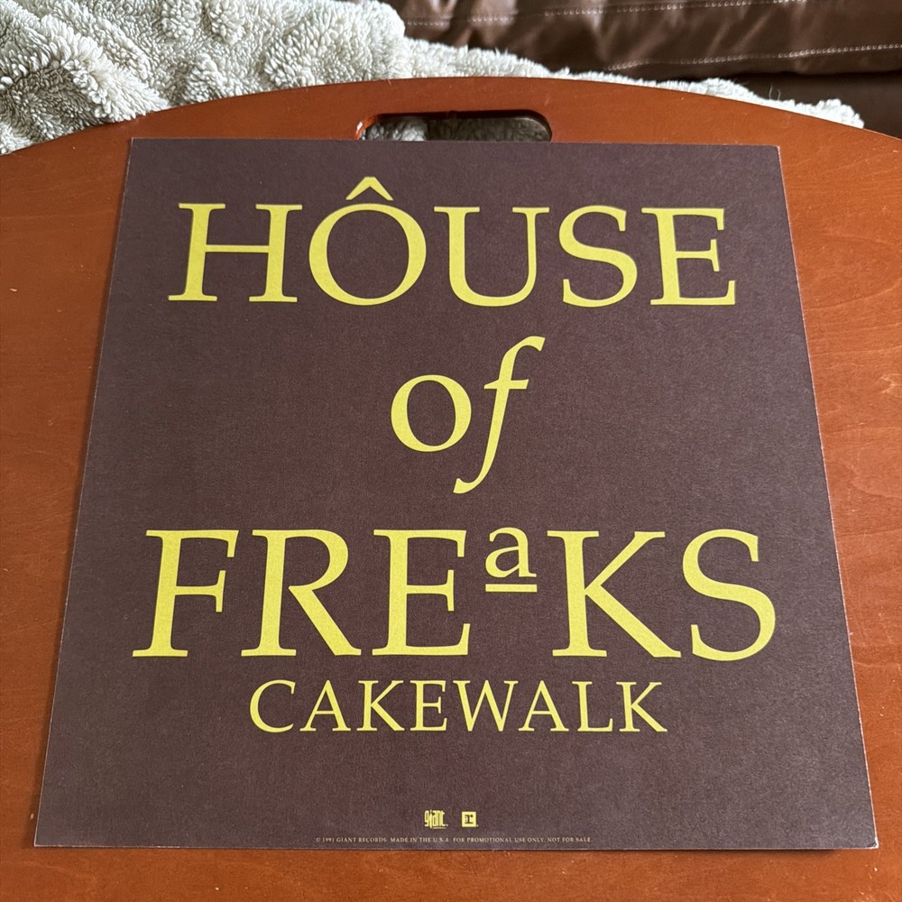 House of Freaks Cakewalk Poster 2-Sided Flat Square 1991 Promo 12 x 12 RARE LP