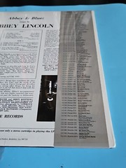 Abbey Lincoln ‎– Abbey Is Blue 1983 NM LP Album Reissue Jazz Hard Bop OJC-069