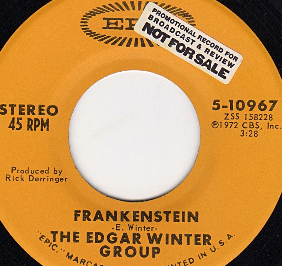 Edgar Winter Group – Frankenstein b/w Undercover Man 1972 ver, NEVER PLAYED NM