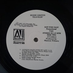 Bessie Griffin “Travelin” Live Rare Near Mint 1981 Promo AVI Records 50013