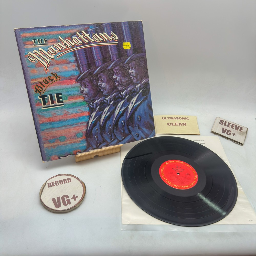 Manhattans – Black Tie VG+/VG+ 1981 Santa Maria Ultrasonic Clean Press Vinyl