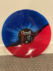 Contra III The Alien Wars VGM Vinyl LP Blue/Red Variant Signed by Paul Mann