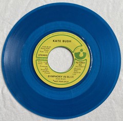 KATE BUSH -Symphony In Blue- Ultra Rare Canadian Blue Vinyl 7” Mono/Stereo Promo