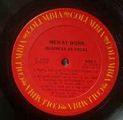 MEN AT WORK / Business As Usual / Columbia /1982 / Vinyl LP / in SHRINK / VG+/NM