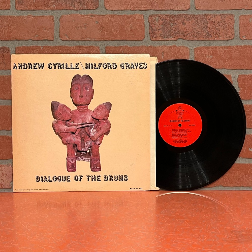 Andrew Cyrille Milford Graves Dialogue Of The Drums Vinyl Record LP 1974 001 VG+