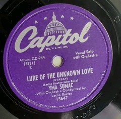 Yma Sumac – Voice Of The Xtabay – Capitol CD 244 – 78 Rpm Box Set – 1950