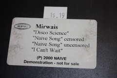 Mirwais- Naive Song 12″ Vinyl + VHS Video, 2000 Epic UK, French House, Electro