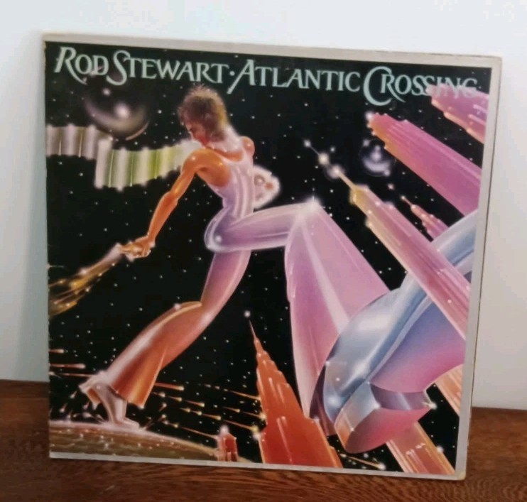 Rod Stewart Atlantic Crossing Vinyl Record 1975 WB BSK 3108 LP Fast/Slow Side