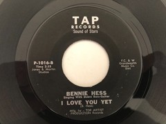 Texas Rockabilly Country Bop 45 BENNIE HESS Tennessee Mama Blues TAP hear