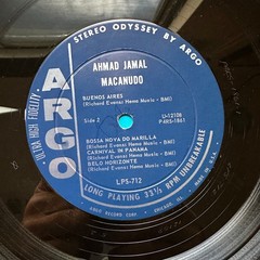Ahmad Jamal Macanudo Stereo Vinyl LP 1963 Argo Records Deep Groove Blue Labels