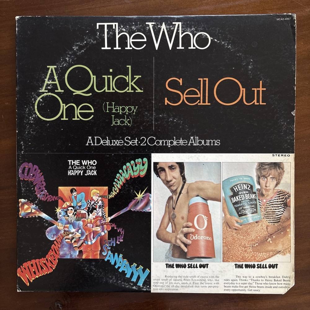 The Who Rock 2x LP Set A Quick One and Sell Out on Track Records “Sample Copy”