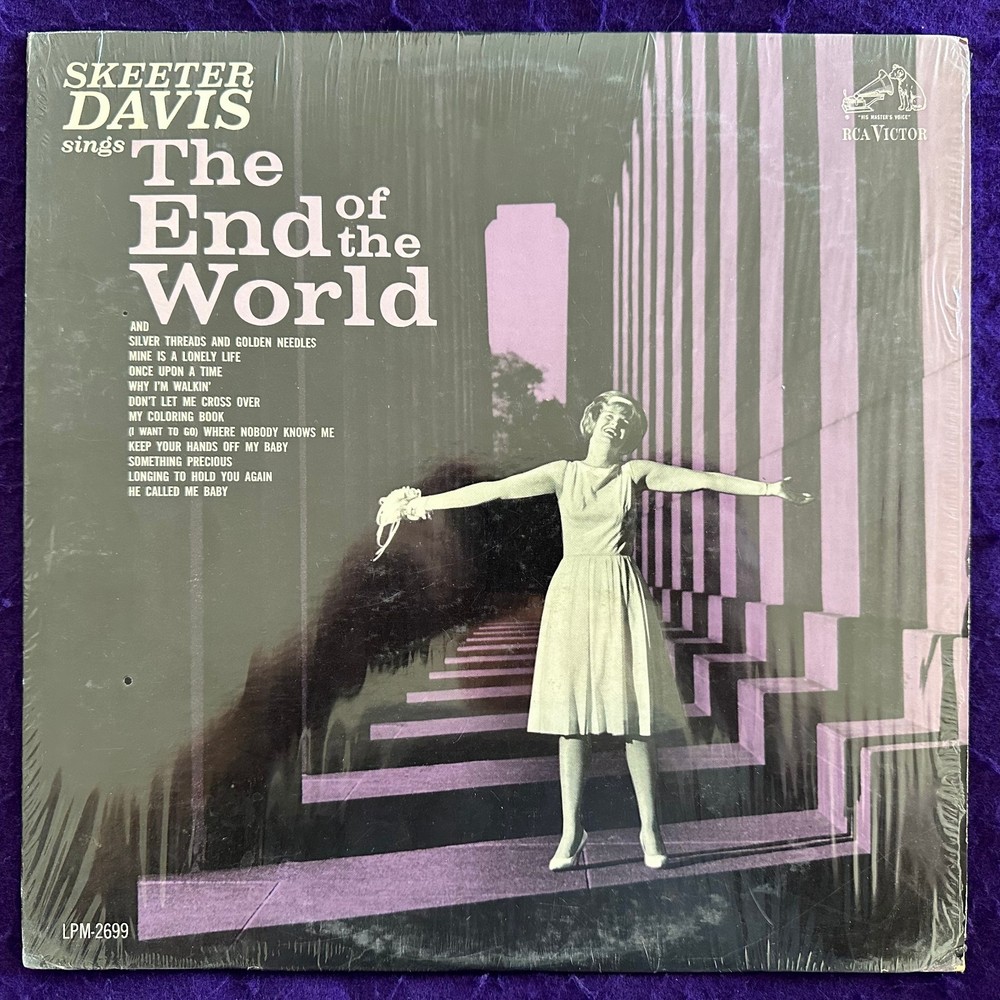 SKEETER DAVIS Sings The End Of The World LP ’63 RCA LPM 2699 Mono SHRINK VG/NM