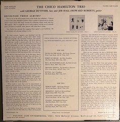 Chico Hamilton Trio LP Pacific Jazz PJ-1220 Jim Hall VG+ Jazz