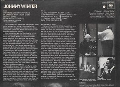 Johnny Winter Vinyl LP Stereo 1969 Columbia CS 9826 Tommy Shannon Willie Dixon