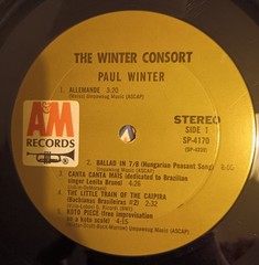 The Winter Consort – Paul Winter Consort – Record USA Vinyl – SP 4170 – A&M – LP