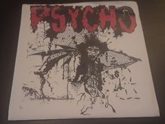 Psycho: S/T 2010 Patac Records 7″ Vinyl Sawblade Shaped Record Punk/ThrashVG+/EX