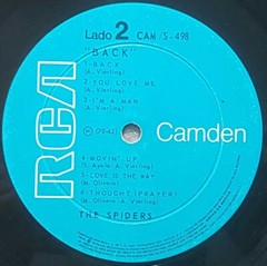 The Spiders – Back (LP, Album) (Fair (F))